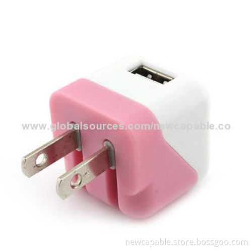 UK Travel Chargers with 100 to 240V AC, 50/60Hz Input, 45 x 45 x 45mm Size